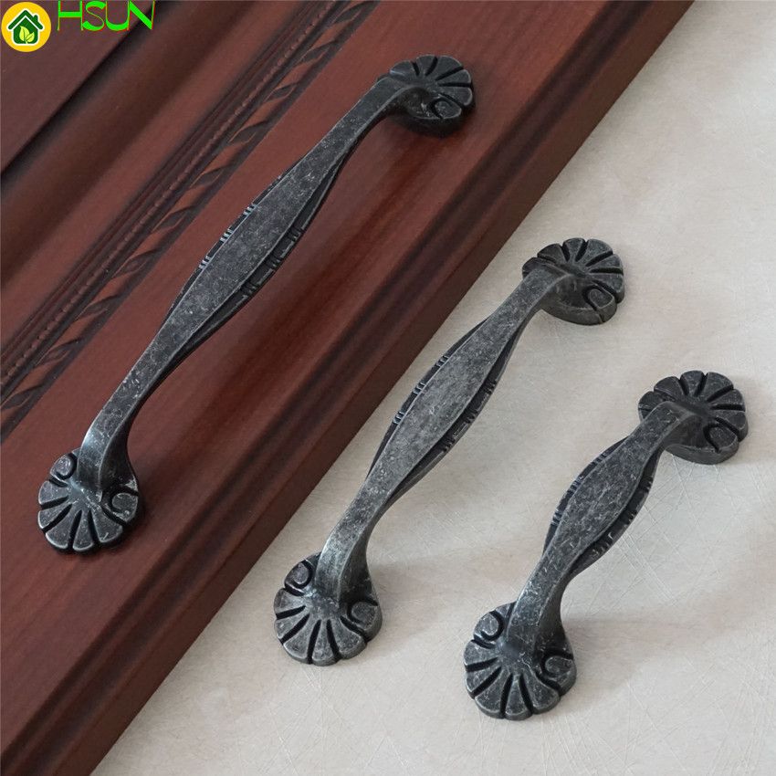 2019 2 5 3 75 Vintage Dresser Pull Rustic Drawer Handle 2019 2 5 3 75 Vintage Dresser Pull Rustic Drawer Handle Kitchen Cabinet Handles Door Pulls S Antique Silver Black From Jmqj66