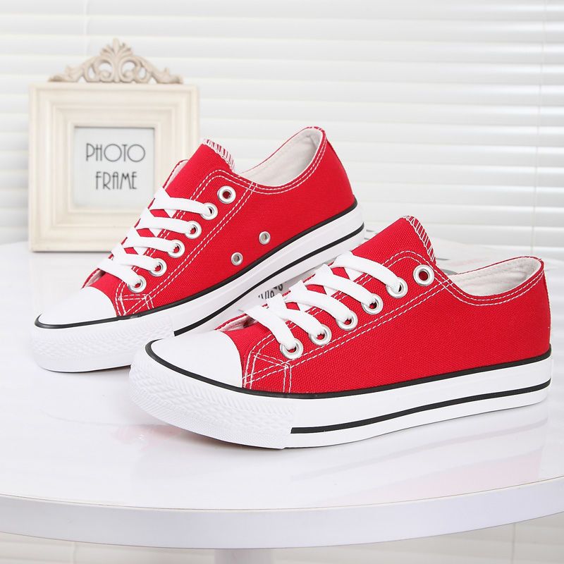 White Canvas Shoes Spring Summer Comfortable Casual Shoes