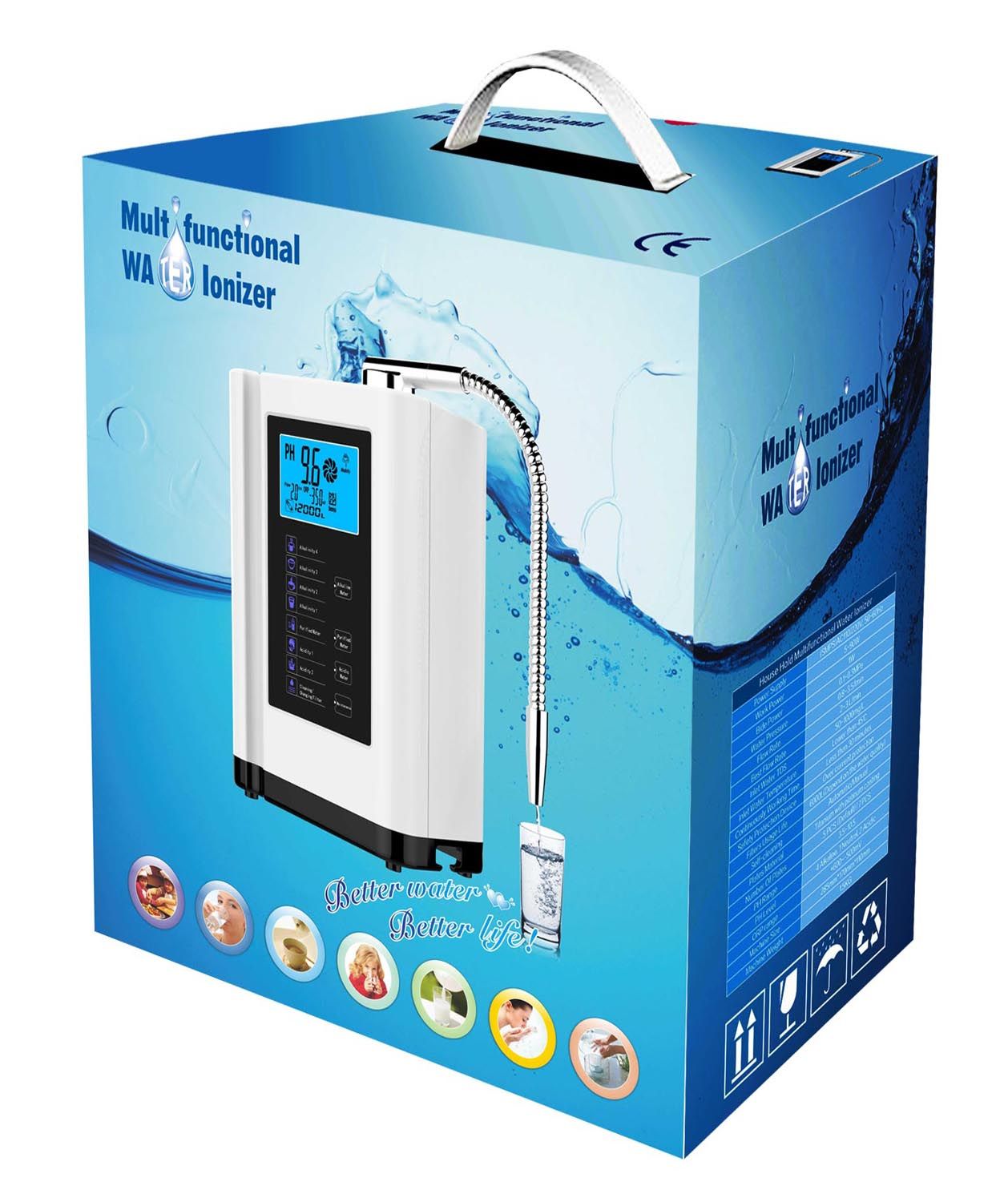 2020 Newest Alkaline Water Ionizer,Water Purifier Machine,Display