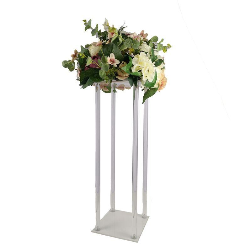 2020 Table Flower Rack Tall Acrylic Flower Stand Crystal Wedding Road Lead Clear Wedding