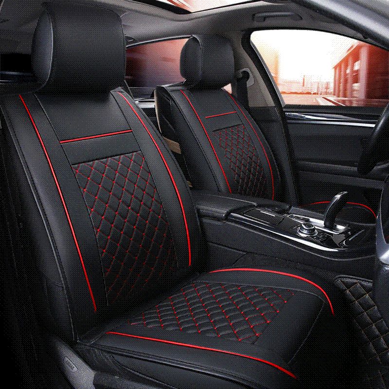 Car Seat Covers Universal Pu Leather Auto Front Back For Hyundai Solaris Ix35 I30 Ix25 Elantra Accent Tucson Sonata