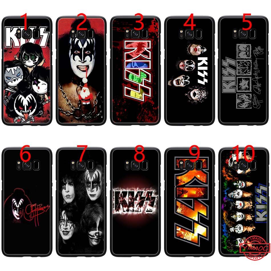 Gene Simmons Kiss Band Soft Black TPU Phone Case For Samsung Note 9 8
