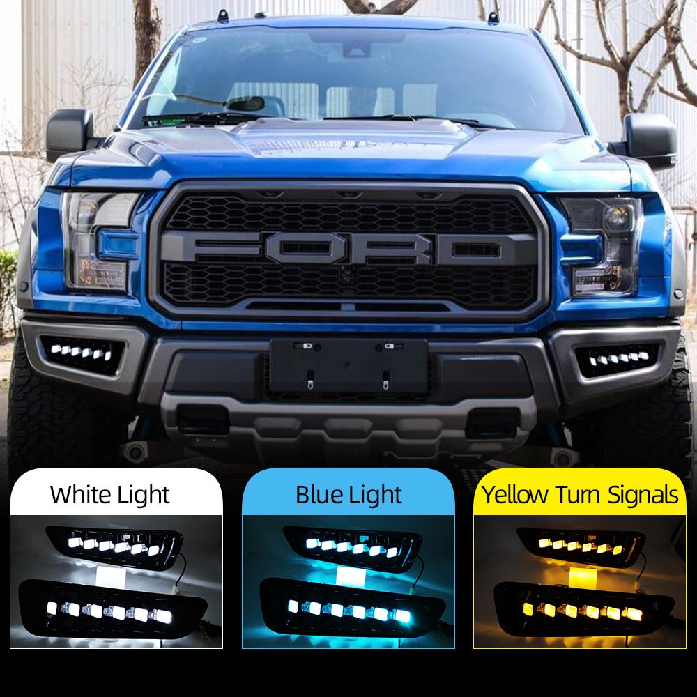 DRL LED Daytime Running Lights For Ford Raptor SVT F150 2016 2017 2018