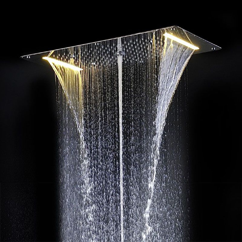 2021 2020 New Style Shower Head LED Ceiling Square Overhead 700x380mm