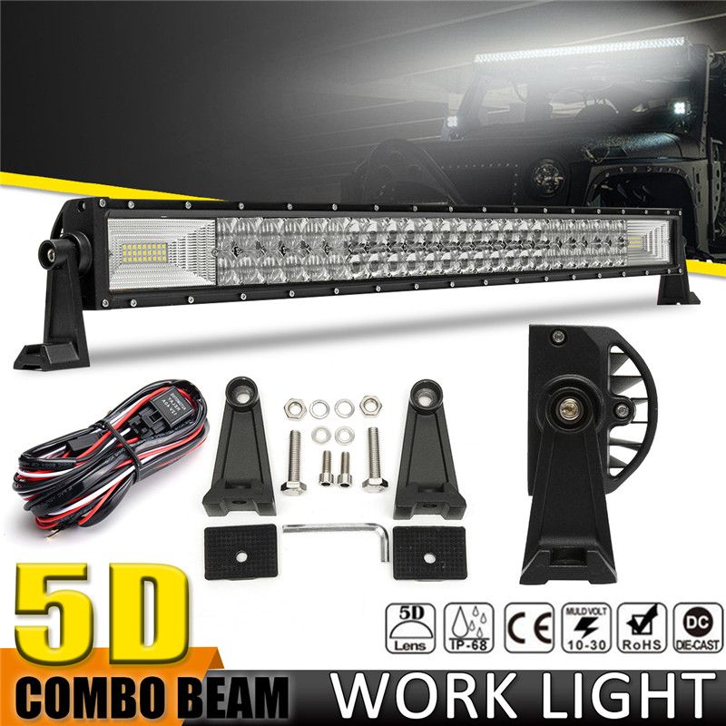5d 32 Inch 1070w 144000lm Led Work Light Spot Flood Bar Lights Best Solar Warming Light Battery Operated Led Flower Lights