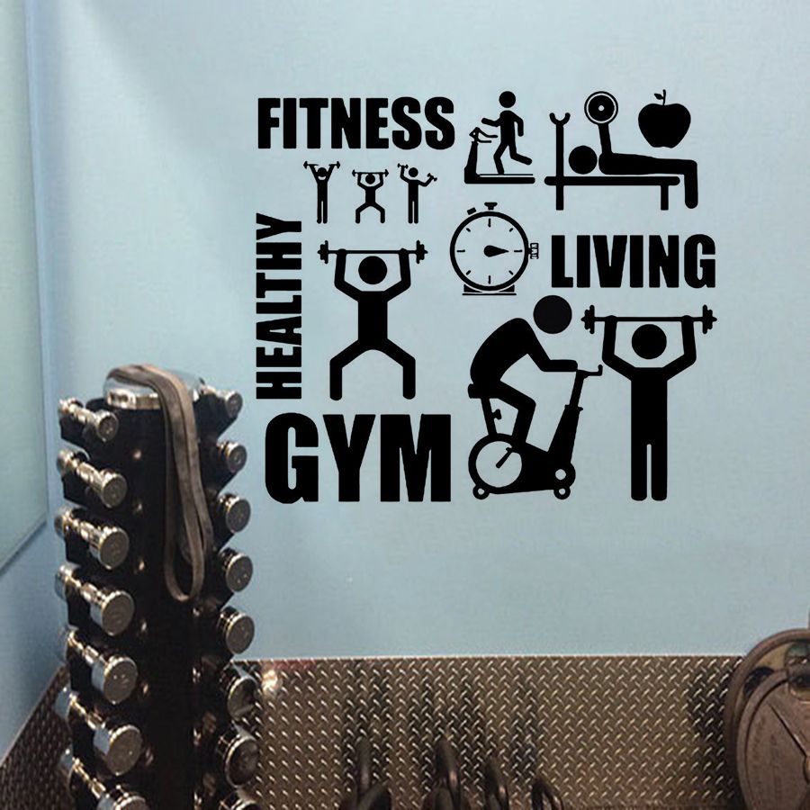 Gymnasium Healthy Wall Art Fitness Room Decoration Gym Sports Wall