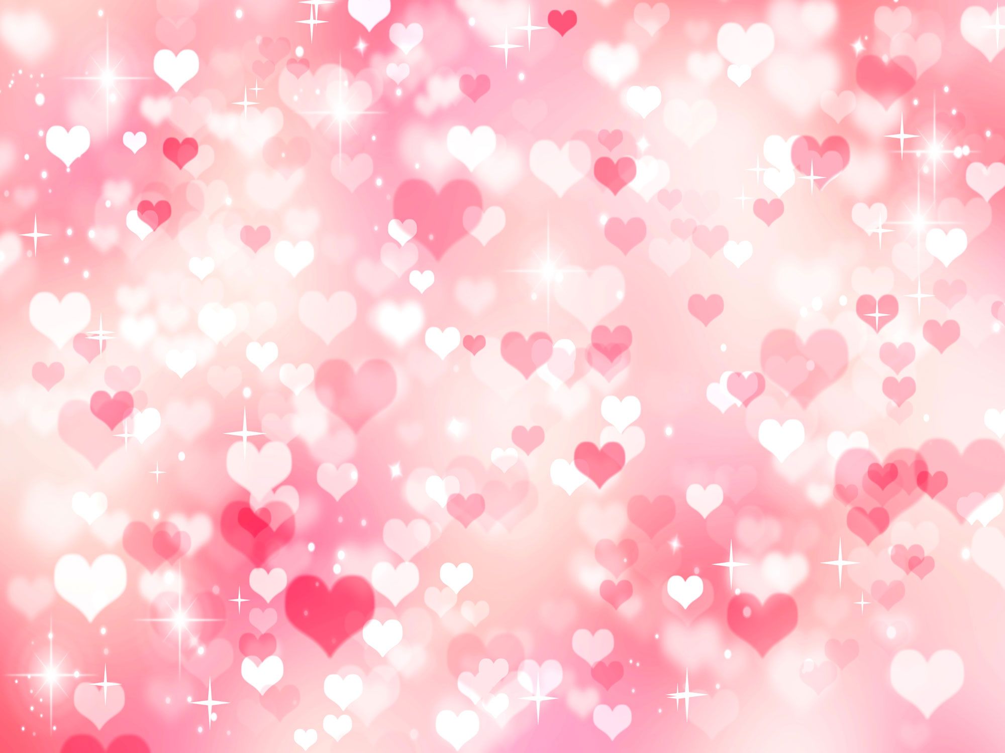 2020 Pink Pastel Heart Love Bokeh Vinyl Photography Backdrops Sparkling