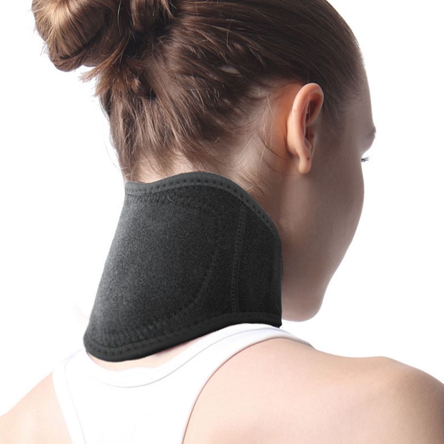 Neck Care Self Heating Neck Band Magnetic Therapy Cervical Spine Warm ...