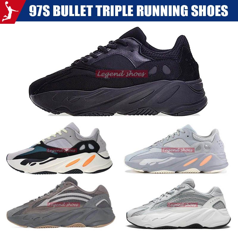 2019 Athletic 700 Kanye West Running Shoes Mens Static Mauve Salt Solid ...