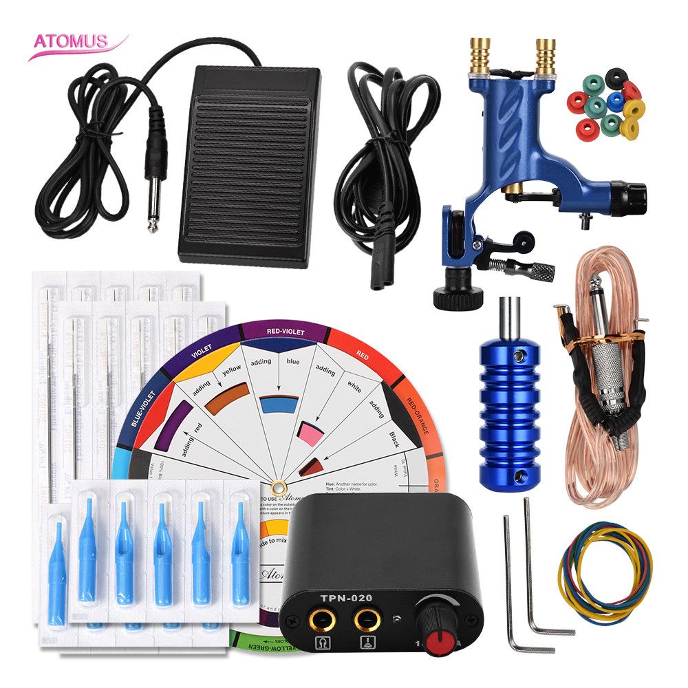 Rotary Tattoo Kit Complete Kits Tools Cartridge Machine Pen Starter