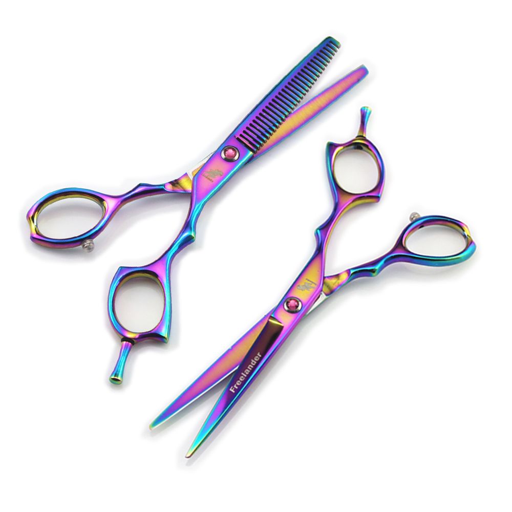 Professional Cutting and Thinning Shears 6 Inch Hair Scissor Set for Salon or Home DIY with Free Parts