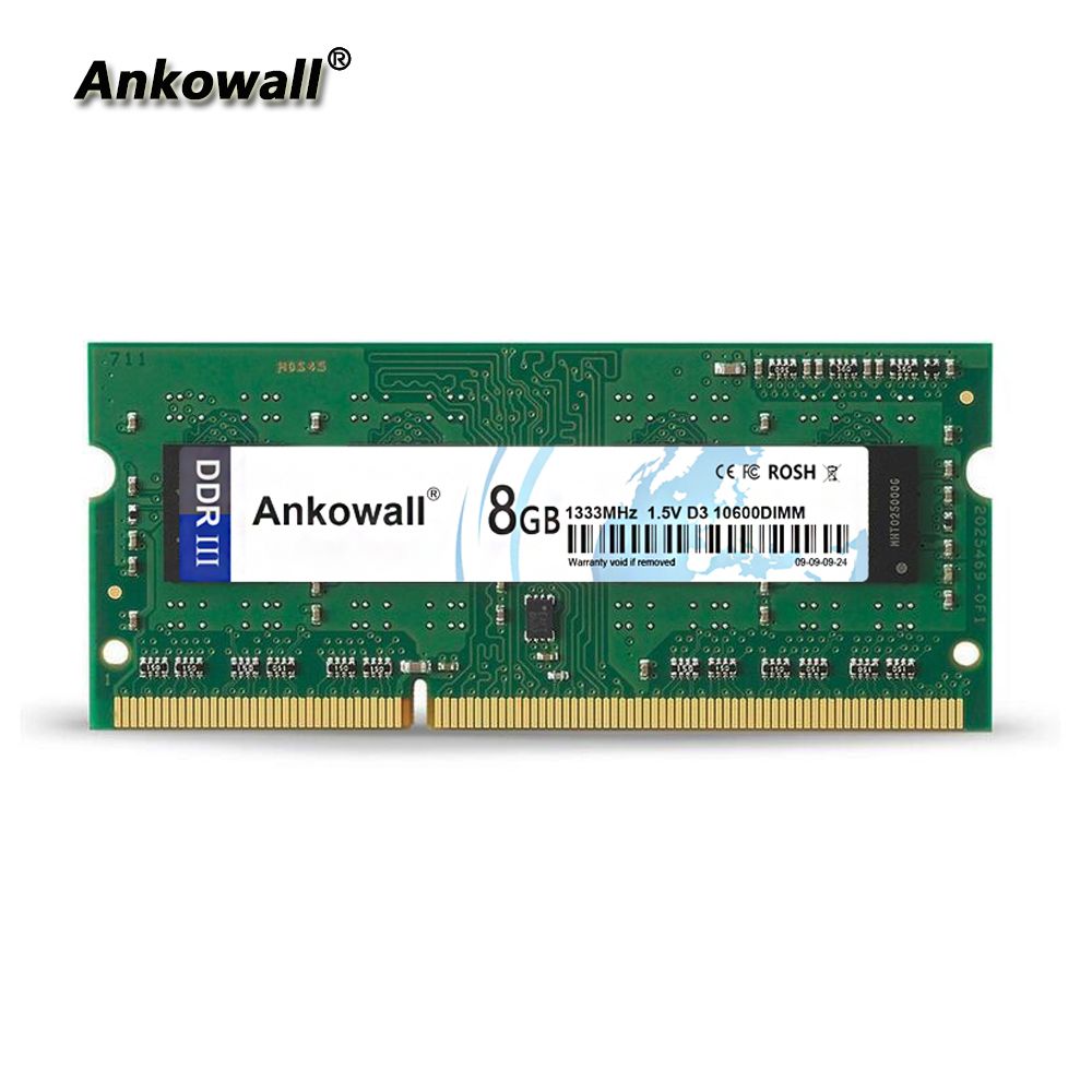 2020 Ankowall The New    DDR3 SO DIMM 8GB RAM 1333/1600 MHz Notebook