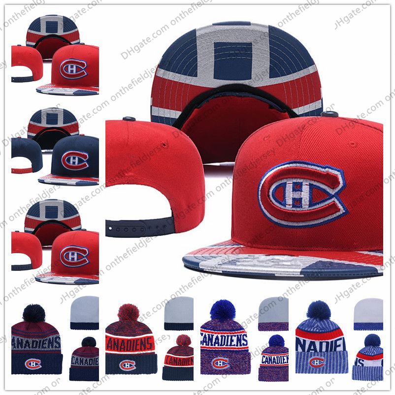 2020 Men'S Montreal Canadiens Ice Hockey Knit Beanie Embroidery