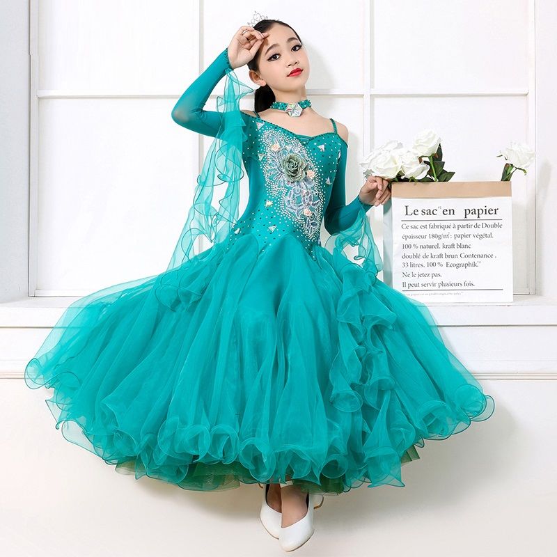 Ballroom Dancing Dresses For Kids Child Dance Costume For Kids Ballroom Dance Competition Dresses Girls Dress Dancewear