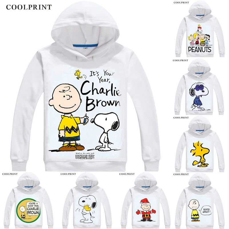 2019 PEANUTS Mens Hoodies Charlie Brown Woodstock Charles Monroe Sparky