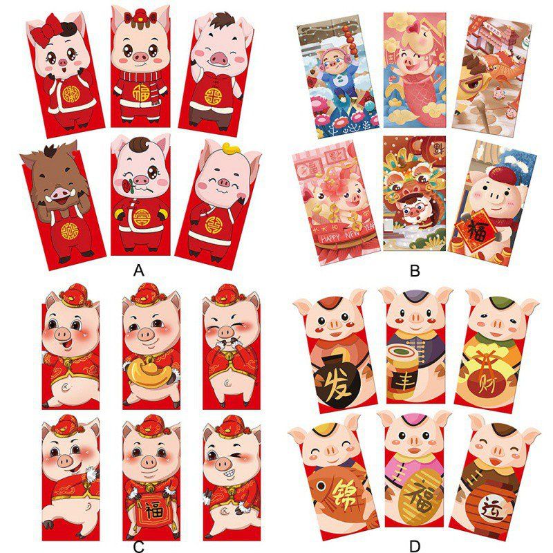chinese new year red pocket the year of the pig red envelopes for a2 red envelopes