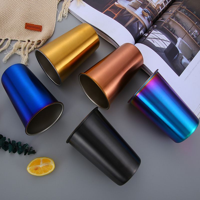 Nordic Simplicity Style Picnic Cup 304 Stainless Steel Outdoor Beer Mug