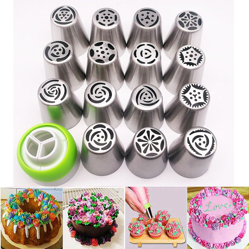 2019 Russian Piping Tips Cake Nozzles Icing Tips Pastry Bag For Cake