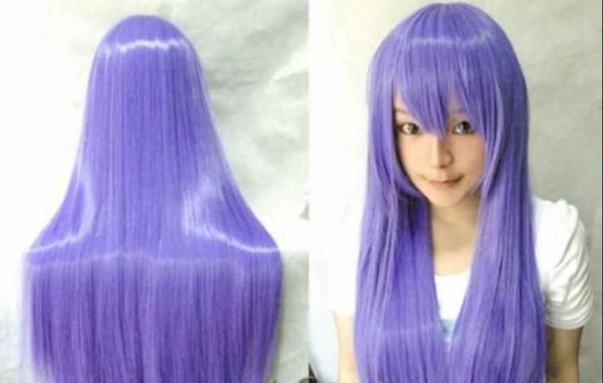 12/'/' Bob Cut Eggplant Purple Synthetic Cosplay Wig NEW
