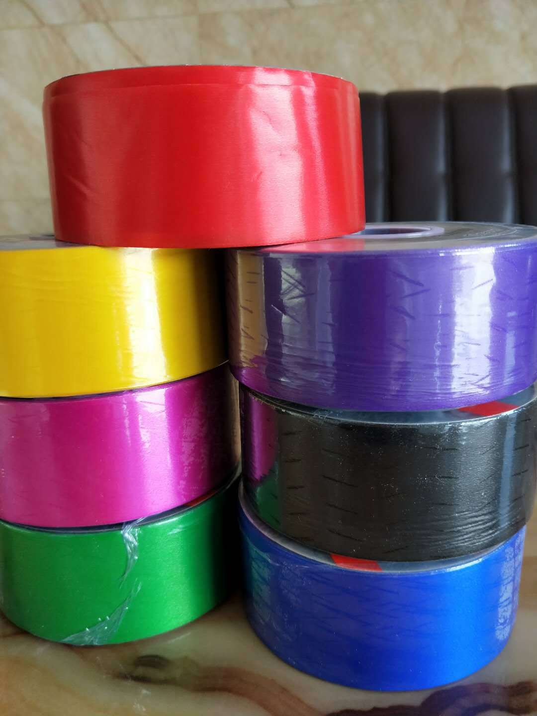 Hot 5cm 100yard PP Plastic Ribbons For Gift Packing Party Decoration