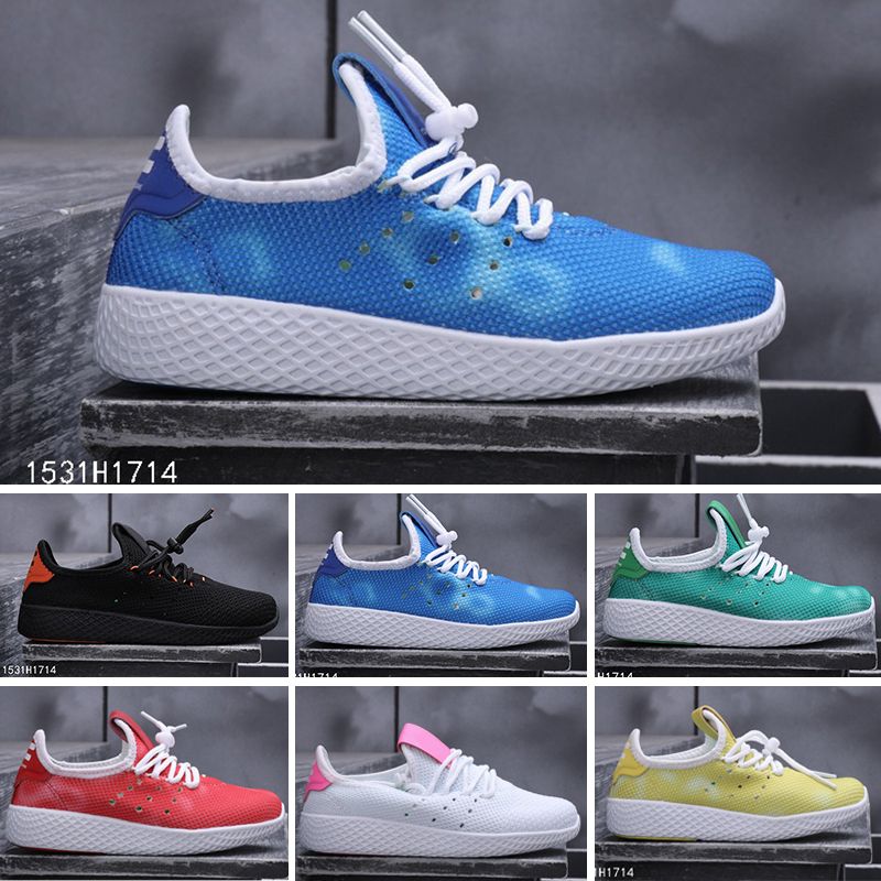 Adidas NMD Infantil Pharrell Williams, raza humana, niños, niños, zapatos deportivos, niños y niñas al aire libre, zapatos para correr, Negro Amarillo Adidas NMD Infantil Pharrell Williams, raza humana, niños, niños, zapatos deportivos, niños y niñas al aire libre, zapatos para correr, Negro Amarillo