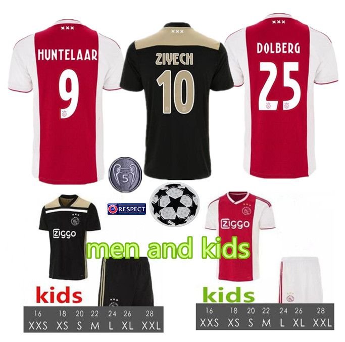 2020 18 19 Ajax Soccer Jersey TADIC ZIYECH DE JONG DOLBERG ...