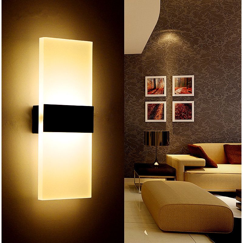 Miroir De Intérieur Escalier Pared Lumière Led Moderne Chambre Murales Lampe Applique Murale Salon Lampara Appliques Pour H9IEWD2