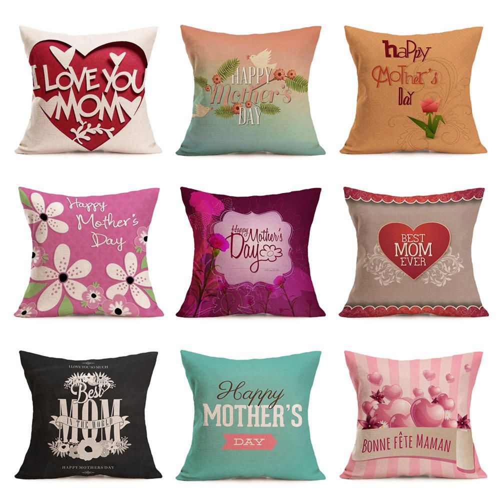 love mother s day happy festival throw massager pillow case