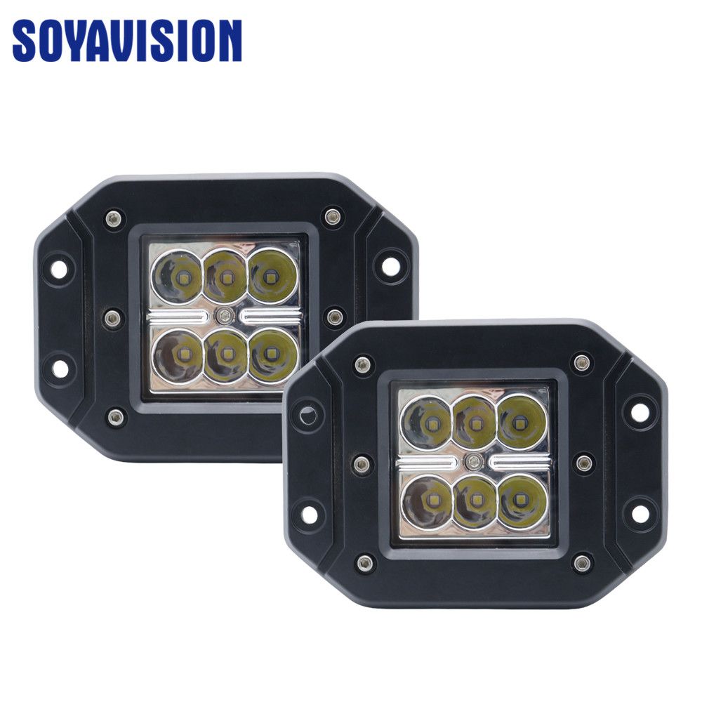 18w led pods flush