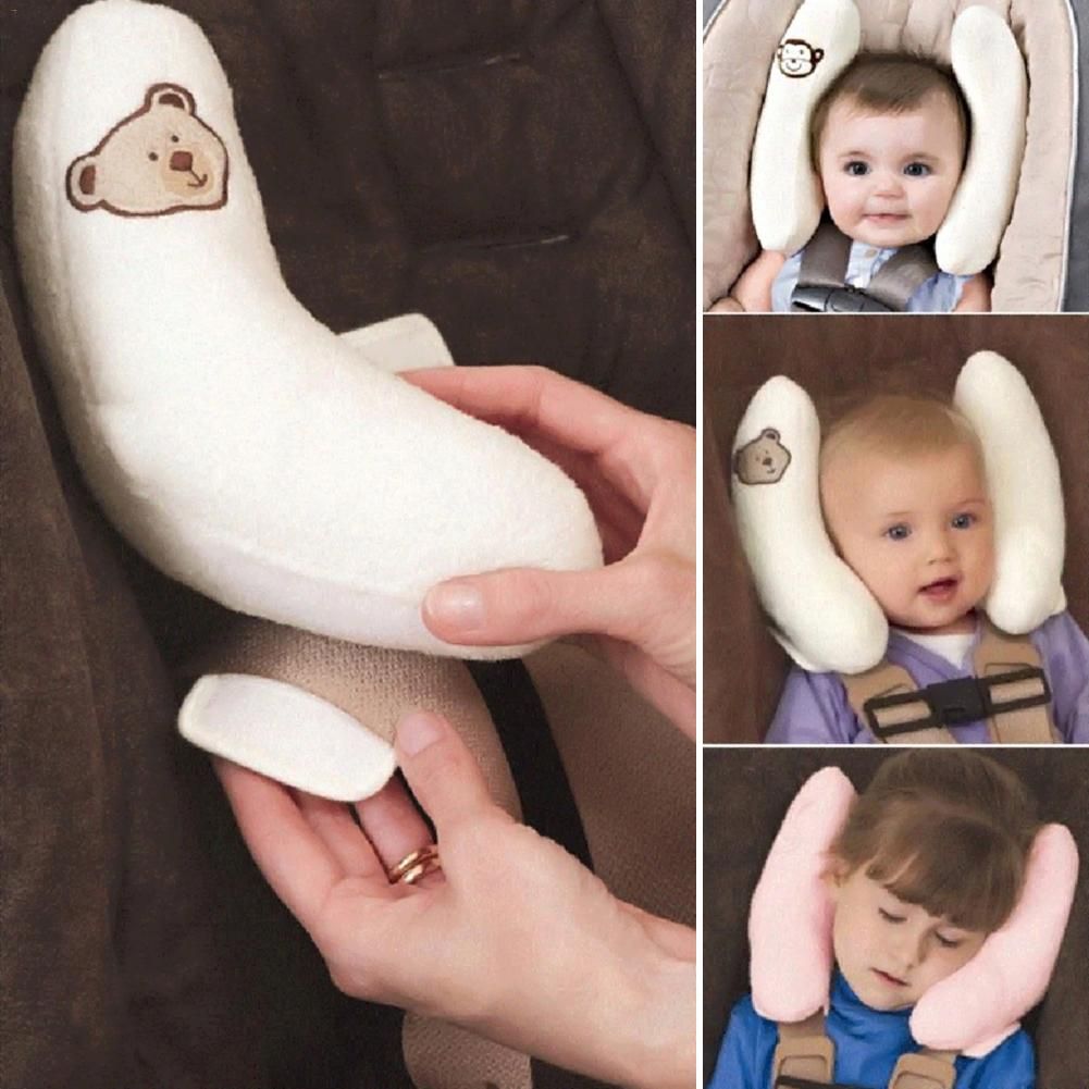 New Soft Baby Toy Toddler Headrest Pillow Head Protection Children Car Safety Seat Neck Support Stroller Accessories