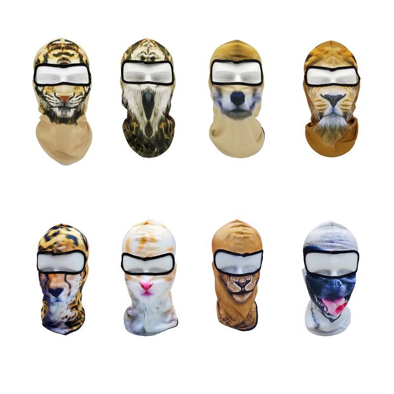 3D Tier Ohren Balaclavas Fahrrad Sports Ski Hut Vollgesichtsmaske Outdoor Sports