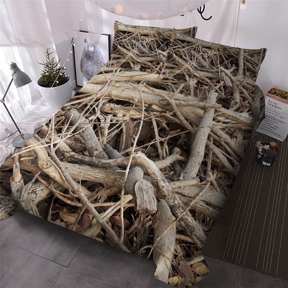Hm Life Duvet Cover Set Tree Branches 3d Printed Bed Cover Nature