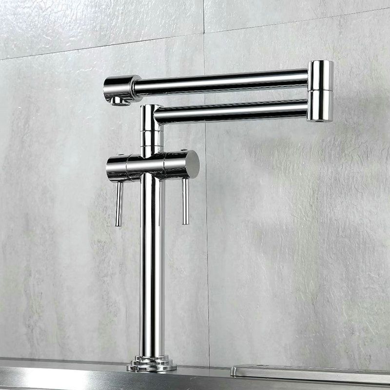 Foldable Kitchen Faucet Hot And Cold Sink 360 Degree Rotating Water Tap Fashion Chrome Gold Nickel Black