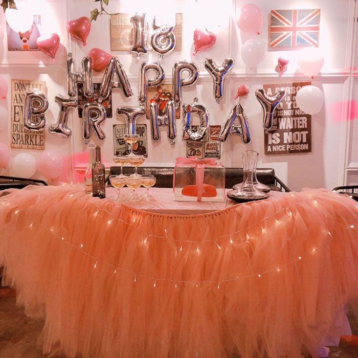 Tulle Tutu Table Skirt Birthday Party Shower Wedding Cake Table
