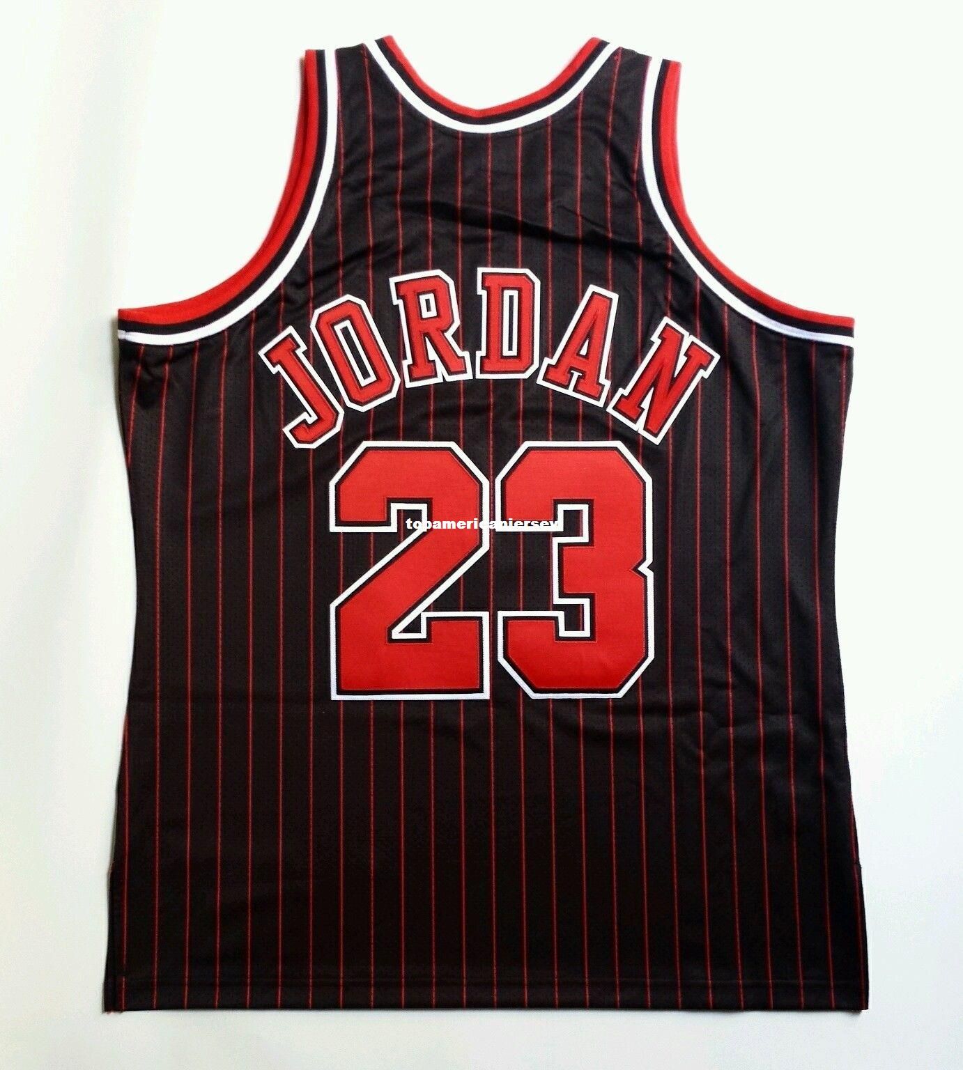 2019 100% Stitched Michael #23 Mitchell Ness Pinstripe 1995 96 Wholesale Jersey XL 48 Mens Vest 