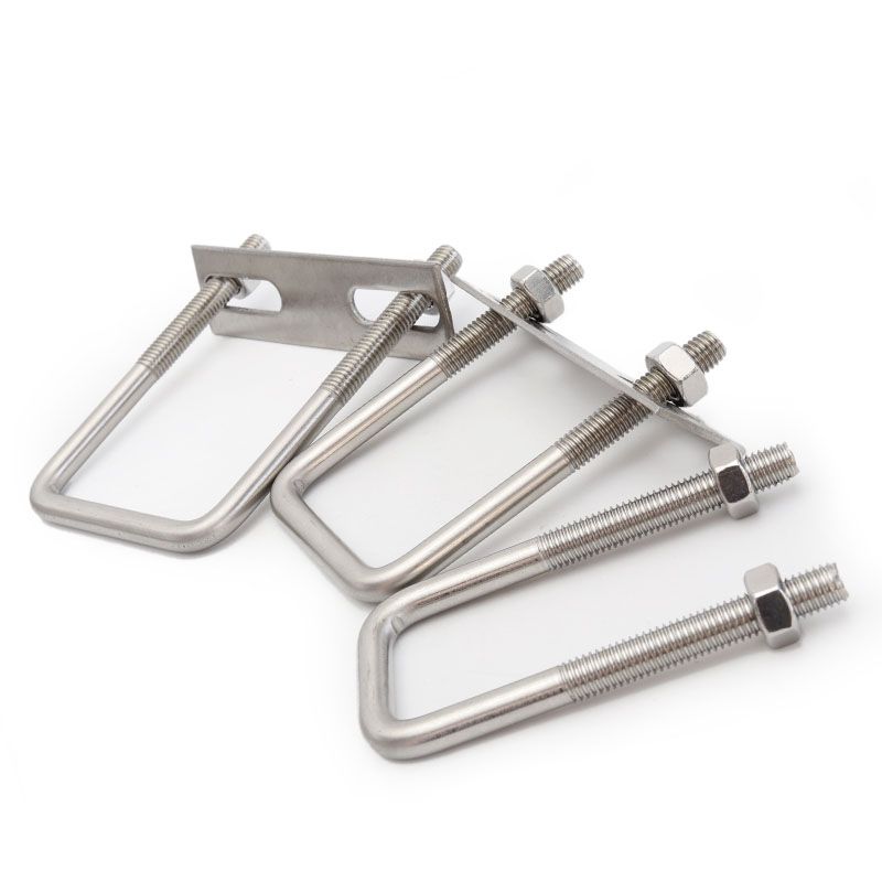 2021 Stainless Steel Hose Clamp U Style Hose Clips Square Hoop Clamp