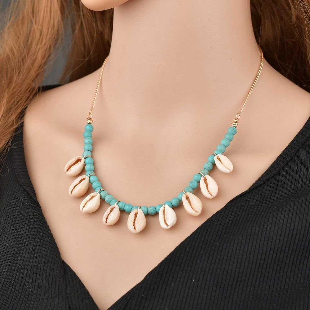 2021 Natural Shell Necklace Sea Shell Conch Pendant Collar Choker