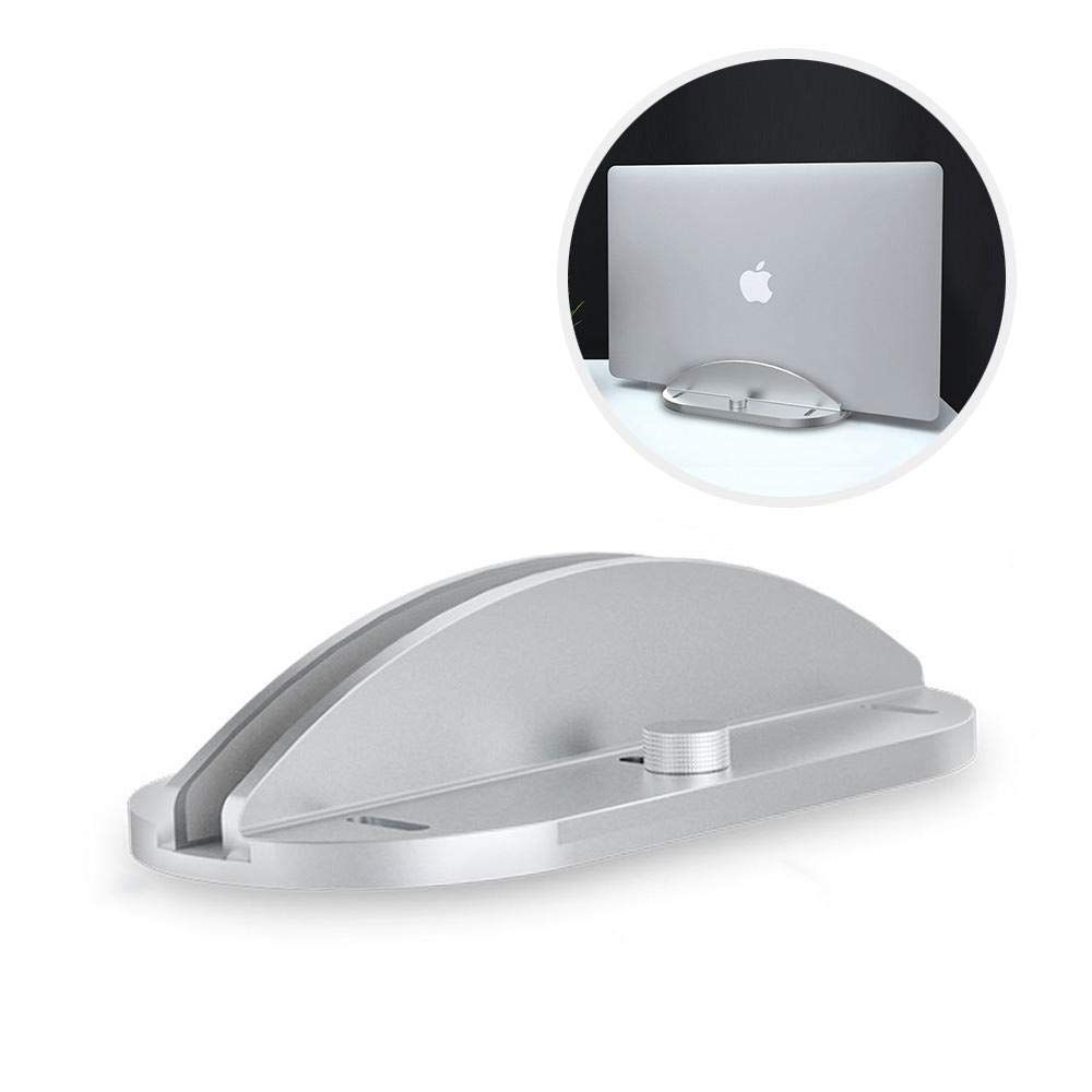 Upgrade Laptop Vertical Stand Adjule Desktop Space Saving Aluminum Notebook Holder Easy To Adjust Design For Macbook Pro Air Car