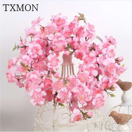 Guirlande Artificielle De Porte De Fleur De Cerisier En Soie De 30cm Pour Le Mariage Décoration Hôtel Décor Garland