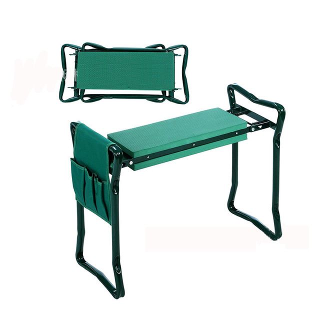 2019 Garden Kneeler With Handles Folding Stainless Steel Stool Eva Kneeling Pad Gardening