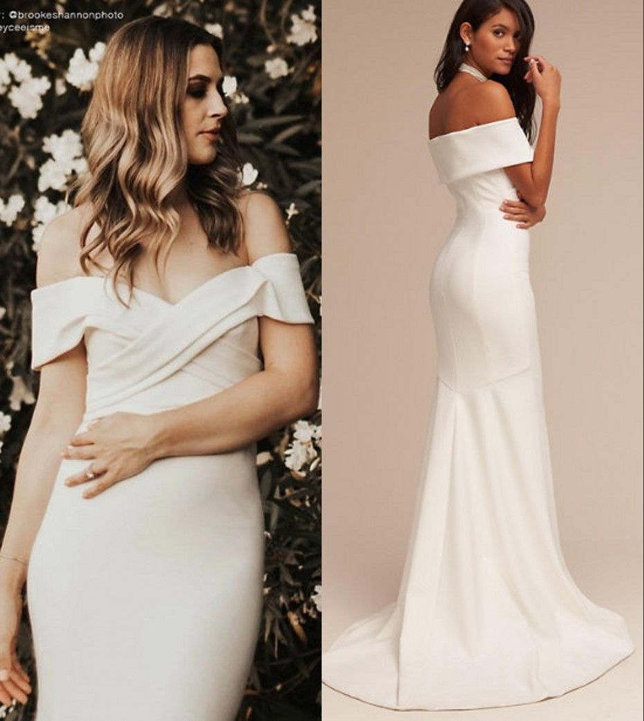 White Trumpet Dress