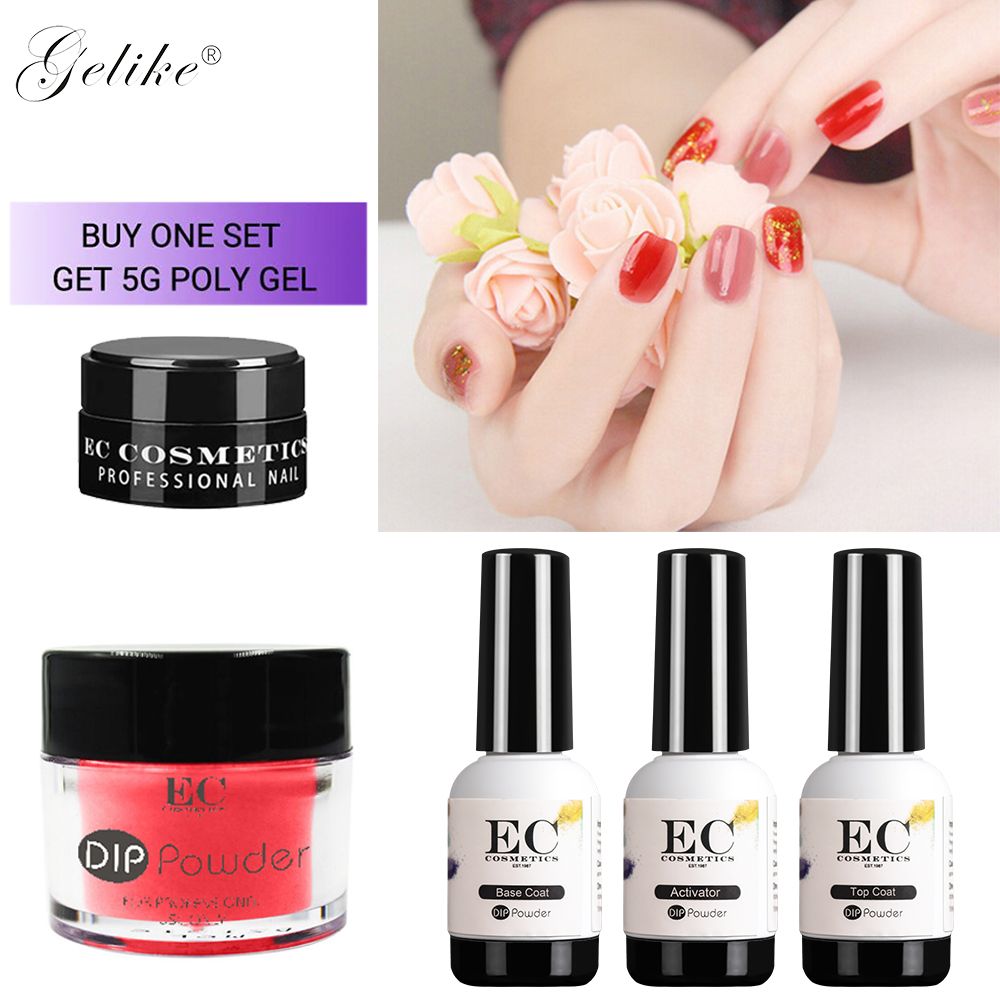 Gelike 10g Box Good Feedback Dipping Powder Without Lamp Cure Nails