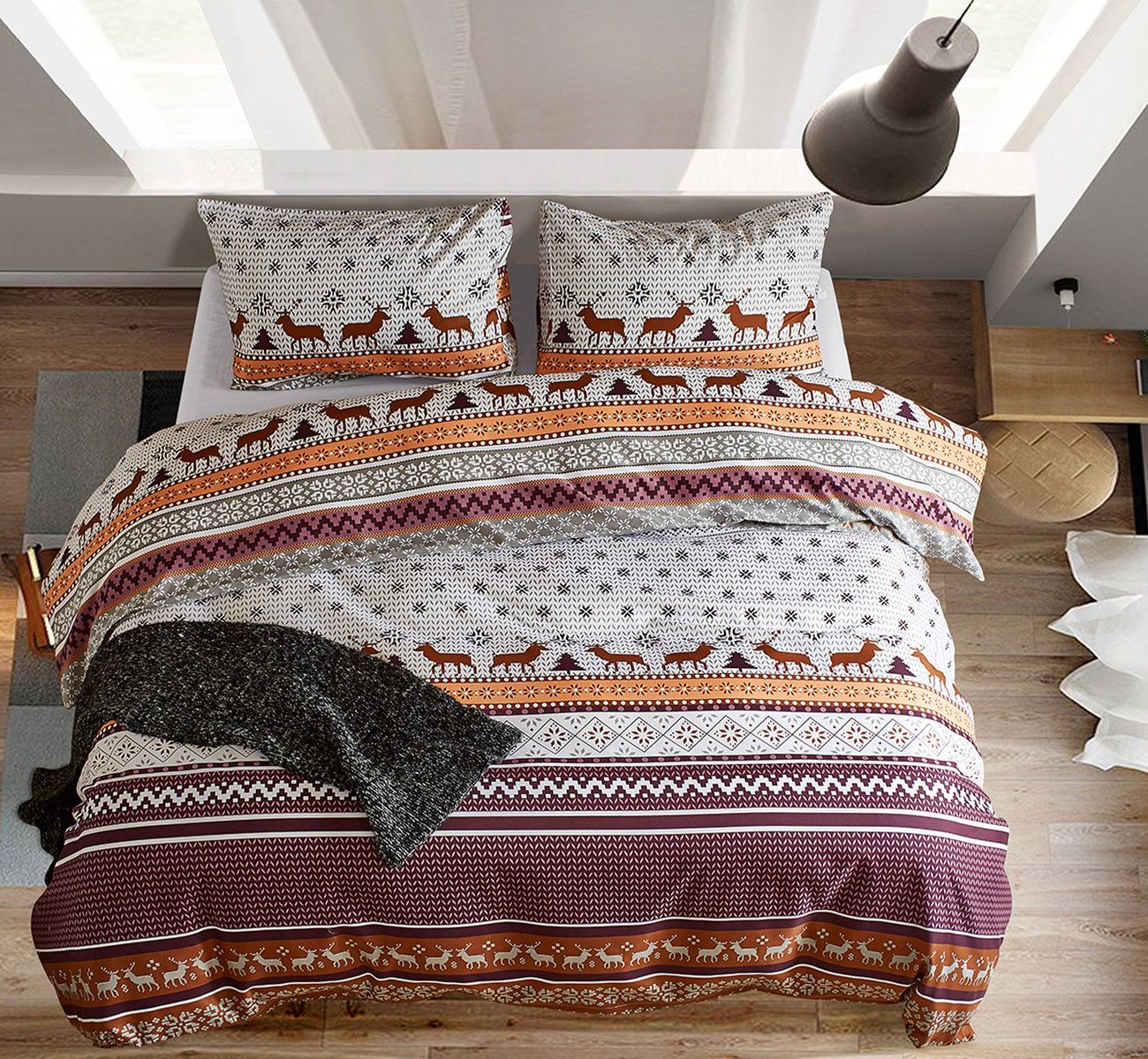 Lucky Printed King Size Winter Warm Style Duvet Cover Set Bedding Ship Sets Best Blue Fl Comforter Full