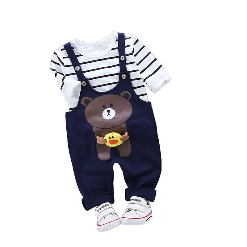 Satz Herbst Baby Jungen Kleidung Outfit Kleinkinder Kinder Shirt Tops 2pcs