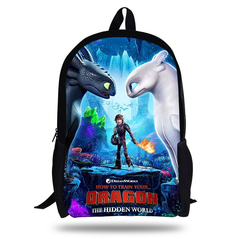 Anime How To Train Your Dragon 3 Backpacks Student School Bag Cartoon