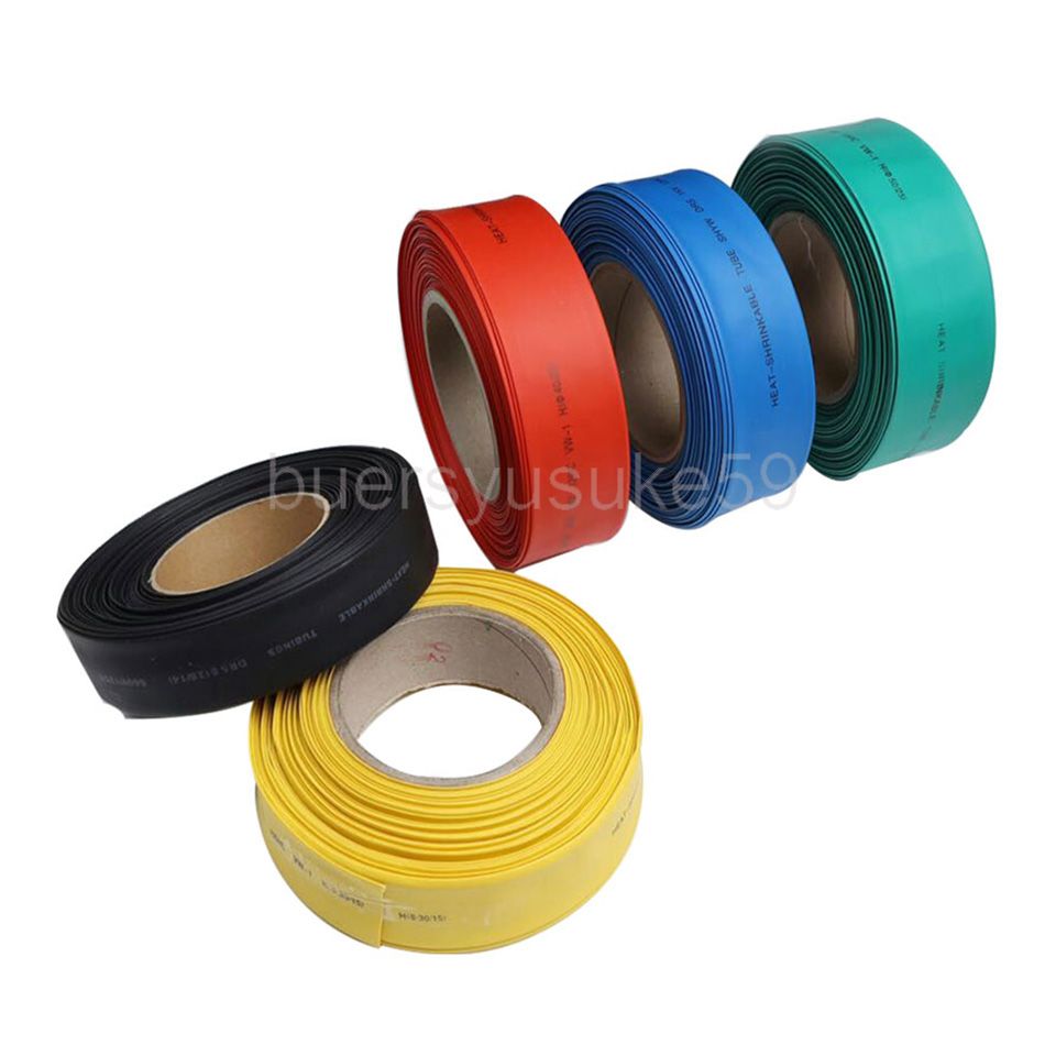 2021 25M Diameter 30mm Flat Width 50mm Heat Shrinkable Tube Sleeving Cable Wrap Heat Shrink