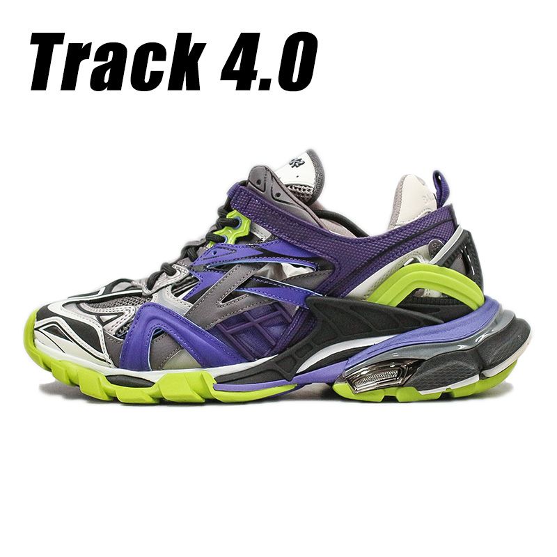 Track 4.0 Old Dad Running Shoes Purple Green Fashion