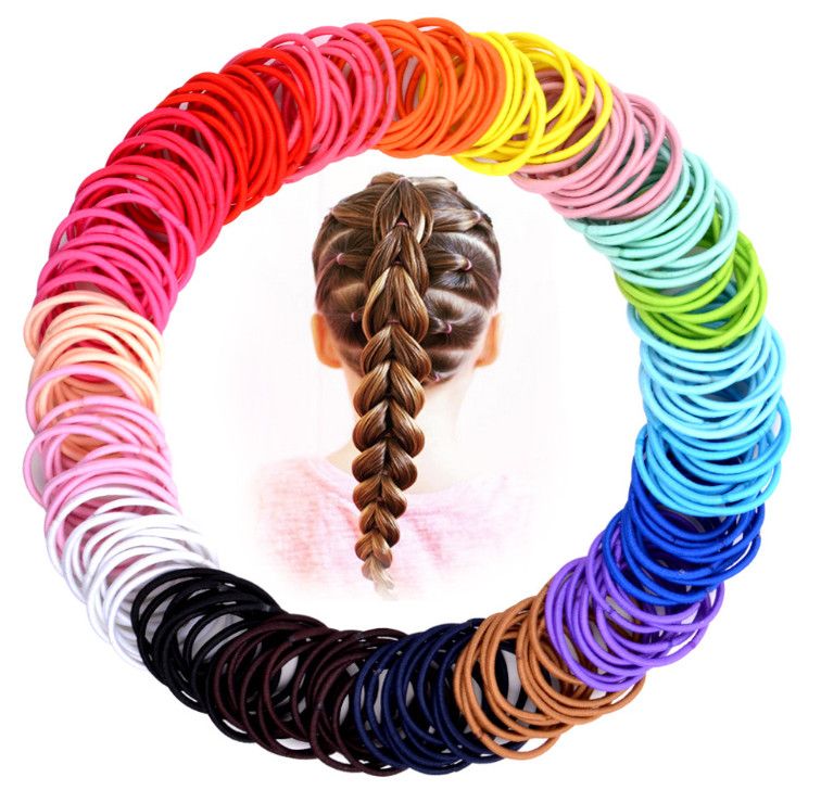3CM Hair Accessories Girls Rubber Bands Scrunchy Elastic Hair Bands