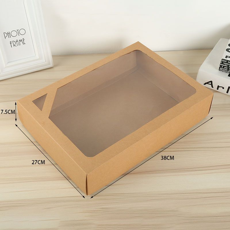 Large Kraft Paper Packaging Box Towel Bath Towel Gift Box Kraft Paper