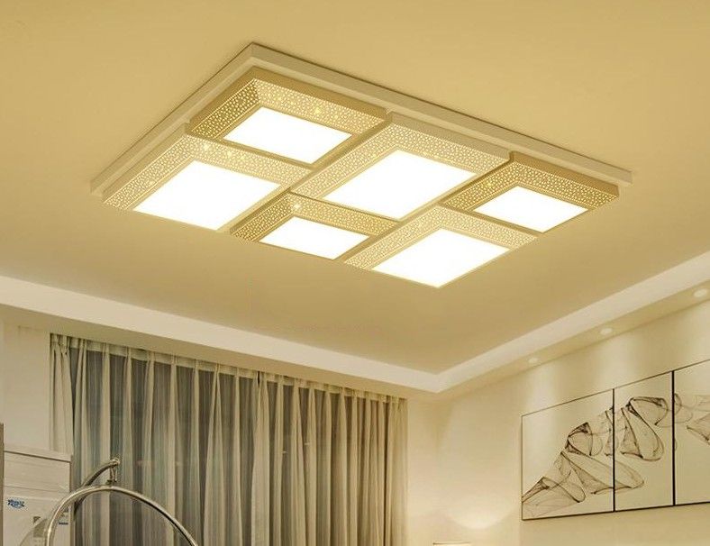 Plafoniere Grandi Led A Soffitto Moderno : Acquista plafoniere led creativo soggiorno soffitto lampade a